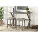 Gracie Oaks Farnborough Square 18" L x 60" W Dining Set, Metal in Gray | Wayfair B1447DF6DA504278BB056F54B21CB947