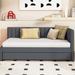 Latitude Run® Daybed w/ Trundle Twin Size Sofa Bed Frame Upholstered/Linen in Gray | 30.3 H x 42.9 W x 79.1 D in | Wayfair