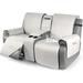 Rebrilliant Box Cushion Recliner Slipcover in Gray | 63.6 W in | Wayfair FF1EBC6FFFB747BFA2FC57B014A97B9F