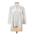 Alberto Makali Faux Leather Jacket: Short White Polka Dots Jackets & Outerwear - Women's Size Medium