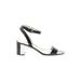 Nine West Heels: Black Solid Shoes - Women's Size 11 - Open Toe