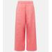 Esperia Cotton-blend Wide-leg Pants