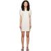 Beige A-poc Minidress