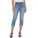 Charlie Mid Rise Cuffed Crop Skinny Jeans