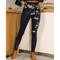 Damen Yoga-Leggings Bauchkontrolle Po-Lifting Hohe Taille Yoga Fitness Fitnesstraining Strumpfhosen Leggings Blumenmuster 1 # 2 # 8 # Spandex Herbst Sport Sportkleidung Dehnbar Schmaler Schnitt