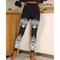 Damen Yoga-Leggings Bauchkontrolle Po-Lifting Hohe Taille Yoga Fitness Fitnesstraining Strumpfhosen Leggings Blumenmuster 1 # 2 # 8 # Spandex Herbst Sport Sportkleidung Dehnbar Schmaler Schnitt