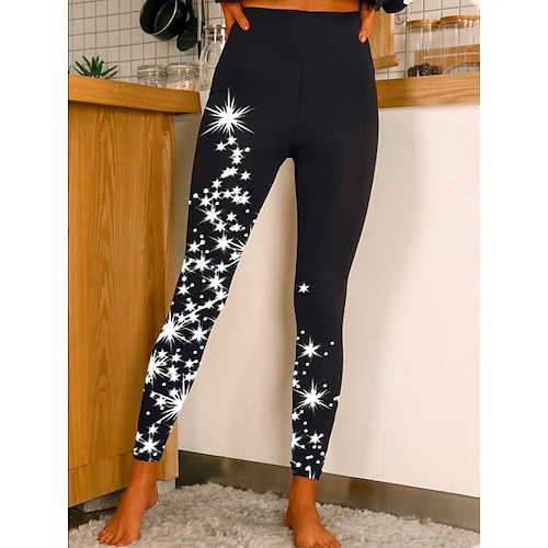 Damen Yoga-Leggings Po-Lifting Bauchkontrolle Hohe Taille Pilates Fitnesstraining Laufen Strumpfhosen Leggings Blumenmuster 1 # 2 # 8 # Spandex Herbst Sport Sportkleidung Dehnbar Schmaler Schnitt Image