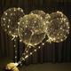 LED-Ballons leuchten Bobo-Ballons warmweiß bunt leuchtend transparente Blase 20/10 / 4pcs LED-Leuchtballons Indoor-Outdoor-Dekoration Geburtstagsfeier Hochzeitsdekoration Weihnachtsgeschenk