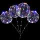 LED-Ballons leuchten Bobo-Ballons warmweiß bunt leuchtend transparente Blase 20/10 / 4pcs LED-Leuchtballons Indoor-Outdoor-Dekoration Geburtstagsfeier Hochzeitsdekoration Weihnachtsgeschenk