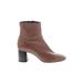 Lola Cruz Boots: Brown Print Shoes - Women's Size 40 - Almond Toe