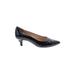 Alex Marie Heels: Slip-on Kitten Heel Classic Black Solid Shoes - Women's Size 10 - Pointed Toe