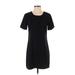 Kimchi Blue Casual Dress - Shift Crew Neck Short sleeves: Black Print Dresses - Women's Size Small