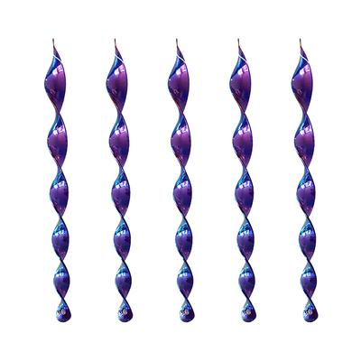5 Pack Swivel Bar Bird Repellent Sticks – Reflective Spiral Garden Deterrent Rods, Glossy Outdoor Decoration and Pest Control