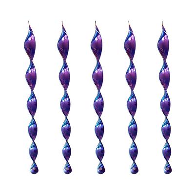 5pcs Swivel Bar Bird Repellent Reflective Scare Sticks Spiral Deterrent Control Device Garden Ornament Glossy Finish Garden Decorative Scare