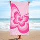 Rainbow Tie-dye Microfiber Terry Cloth Beach Bath Towel Seaside Sitting Blanket Shawl Sweat Towel