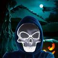 Halloween Men's Mask LED Light-up Mask Scary Skull Mask Halloween Holiday Role-playing Mask Carnival Party Mask for Halloween