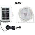 Solar Indoor Balcony Ceiling Light 50W/100W/200W Dimmable with Remote Control Courtyard Garden Porch Decorative Light, Energy-Saving