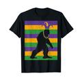 Lustiges Bigfoot Mardi Gras Design, Bigfoot Mardi Gras Png, cool T-Shirt