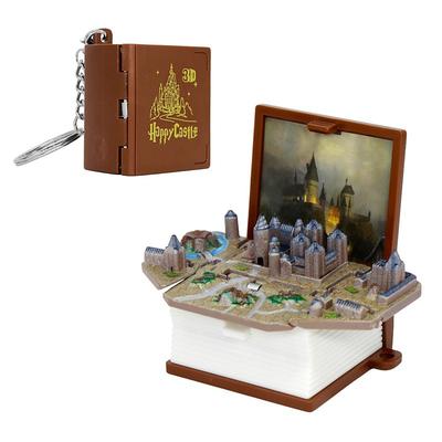 Enchanted Castle Keychain for KidsBackpack toyBrownMini toys for boys and GirlsHarry funko pop keychainsMiniatures Toys for 8-12Enchanted Castle Scene for WomenMenChildren Birthday Gift