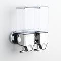 Transparent 500lm/1000lm/1500lm Manual Soap Dispenser With Lever Hotel Bathroom Wall Mounted Square Soap Dispenser