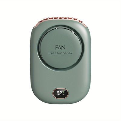 Portable Neck Fan with Adjustable Lanyard – USB Rechargeable Bladeless Fan with 3 Speeds for On-the-Go Cooling