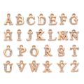 Rhinestones Letter Alphabet Jewelry Charms, Abc Gold Plated Alphabet Letter Crystal Dangle Initial Charms Bracelets Pendant Beads For Diy Bracelet Necklace Jewelry Making