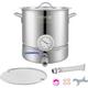 Vevor - Cuve de Brassage 19 l en Acier Inoxydable Cuve Fermentation Biere Fond de Pot a Trois