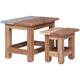 Tables gigognes 2 pcs Bois de récupération massif