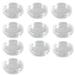 Juhai 10Pcs Clear Transparent Plastic Round Coin Capsule Collecting Storage Box Case Holder