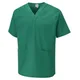 Uneek - Unisex Scrub Tunic - 65% Polyester 35% Cotton - Emerald - Size L