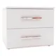 Chasewood White 2 Drawer Ready Assembled Chest Of Drawers (H)495mm (W)600mm (D)500mm