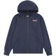 Kapuzensweatjacke LEVI'S KIDS "BOXTAB FULL ZIP HOODIE" Gr. 3M (62), blau (dress blues) Jungen Sweatjacken Sweatshirts