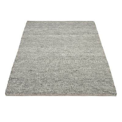 Teppich OCI DIE TEPPICHMARKE "FAVORIT", grau (charcoal), B:80cm H:12mm L:200cm, Wolle, Teppiche, Handweb-Teppich aus Indien, handgewebt, hochwertig verarbeitet Image