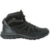 Wanderschuh JACK WOLFSKIN "WOODLAND 2 TEXAPORE MID M", Gr. 48, schwarz, Synthetik, Textil, sportlich, Schuhe, wasserdicht