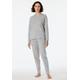 Pyjama SCHIESSER ""Casual Nightwear"" Gr. 42 (XL), grau (dunkelgrau, meliert) Damen Homewear-Sets Pyjamas