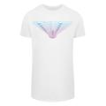 Kurzarmshirt F4NT4STIC "Herren DC Comics Wonder Woman 84 Repeat with Shaped Long Tee" Gr. S, weiß (white) Herren Shirts T-Shirts