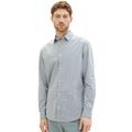 Karohemd TOM TAILOR Gr. XL, N-Gr, grau (grey mint) Herren Hemden Langarm