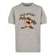 Kurzarmshirt F4NT4STIC "Kinder Looney Tunes Taz That's All Folks-WHT with Kids Basic Tee" Gr. 146/152, grau (heathergrey) Mädchen Shirts T-Shirts