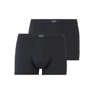 Boxershorts BRUNO BANANI, Herren, Gr. XL, schwarz, Microfaser, Obermaterial: 90% Polyamid, 10% Elasthan, unifarben, körpernah, Unterhosen, mit angesetztem Bündchen Image