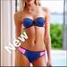 Victoria's Secret Swim | (1) Victoria Secret Crochet Surf Colorblock Bikini | Color: Blue/Pink | Size: 34c/M- Bottom