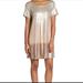 Free People Dresses | Free People Rose Gold Ombre Sequined Oversized Mini Dress | Color: Cream/Gold | Size: S