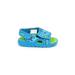 Wonder Nation Sandals: Blue Solid Shoes - Kids Boy's Size 2