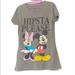 Disney Tops | Hipsta Please Disney Minnie Mickey Mouse T | Color: Gray | Size: M
