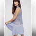 Free People Dresses | Free People Blue Tell Tale Secret Origins Lace Tunic Mini Party Dress | Color: Blue | Size: S