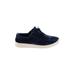 Madewell X Tretorn Sneakers: Slip On Platform Casual Blue Print Shoes - Women's Size 6 1/2 - Almond Toe