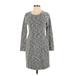 Collective Concepts Casual Dress - Sheath: Gray Marled Dresses - Women's Size Small