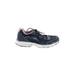 Ryka Sneakers: Activewear Platform Casual Blue Print Shoes - Women's Size 6 - Almond Toe