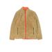 Old Navy Fleece Jacket: Orange Solid Jackets & Outerwear - Kids Girl's Size 14