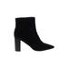 Nine West Boots: Black Print Shoes - Women's Size 10 1/2 - Pointed Toe