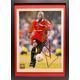 Black Framed (12' inch x 9' inch) 100% Hand Signed By Former Manchester United And England Player Andy Cole Framed Photo With COA